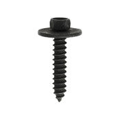 M4.2 - 1.41 x 22 Indented Hex Head Sems Tapping Screw With Free Spinning Washer Black Zinc