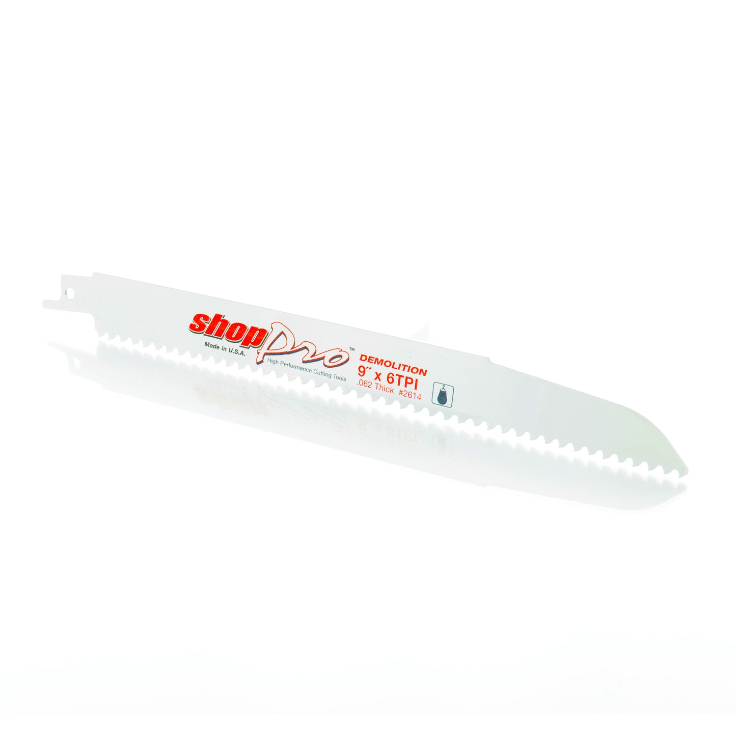 ShopPro 9 x 7/8 x .062 Demolition Reciprocating Saw Blade - 6 Tpi