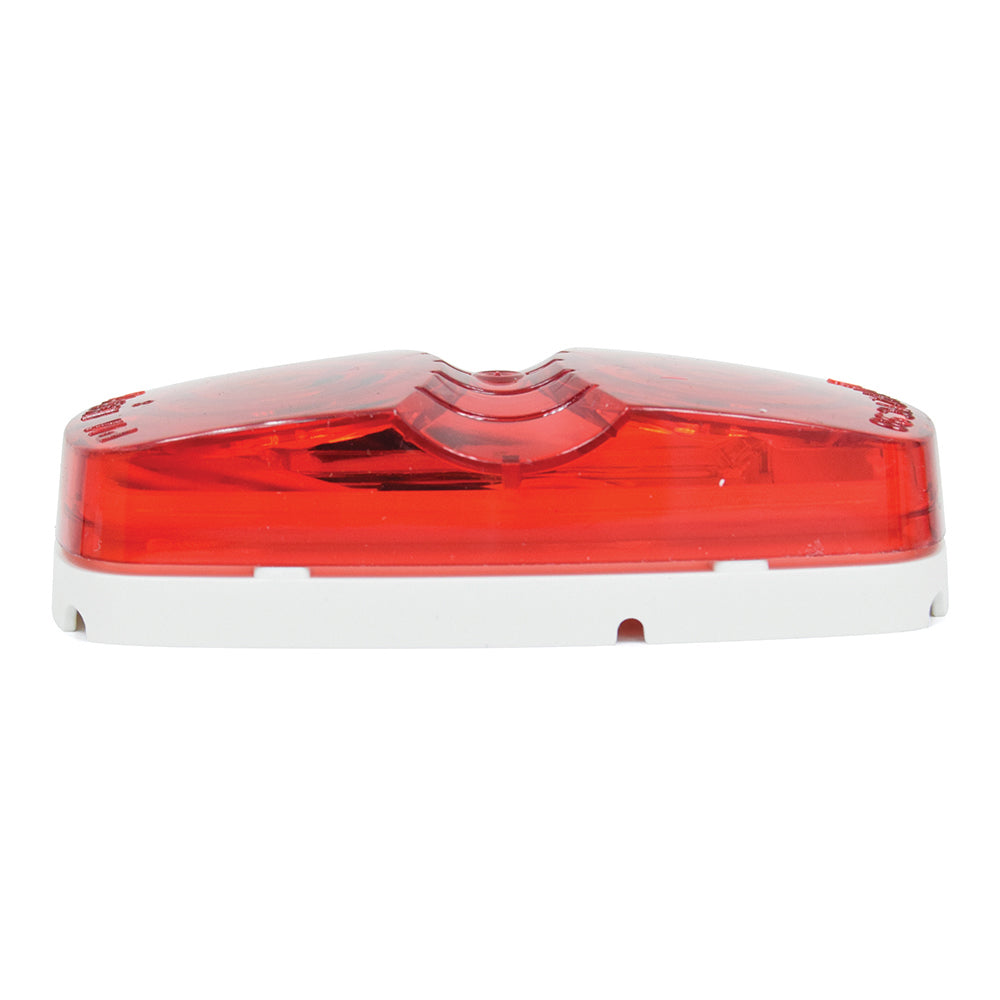 4 Inch x 2 Inch 12 Diode Clearance/Side Marker Light Red with 2 .180 bullets