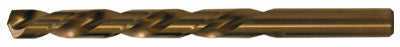 7/16 Inch x 5-1/2 Inch 135 Degree Split Point Gold Hi-Moly Tool Steel Left Hand Drill Bit - Shop Pro