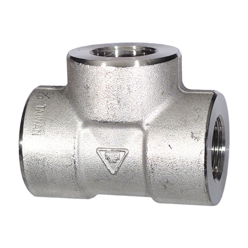 1/4 Schedule 80 Male Npt 316 Stainless Steel Straight Tee