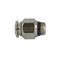 M6 Tube x 1/2 Inch Pipe Straight Male Adaptor Short - Universal Thread
