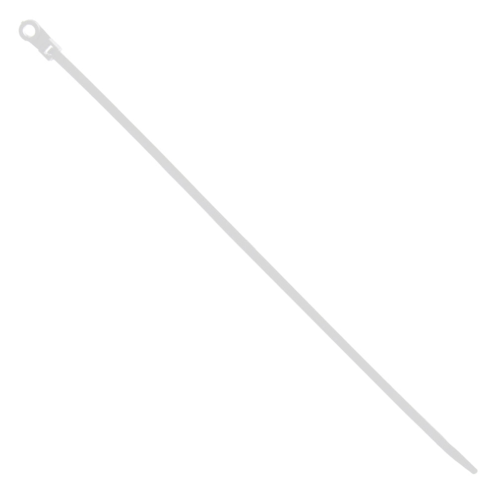 15.7 Inch 120 Lb Screw Mount Wire Tie - White