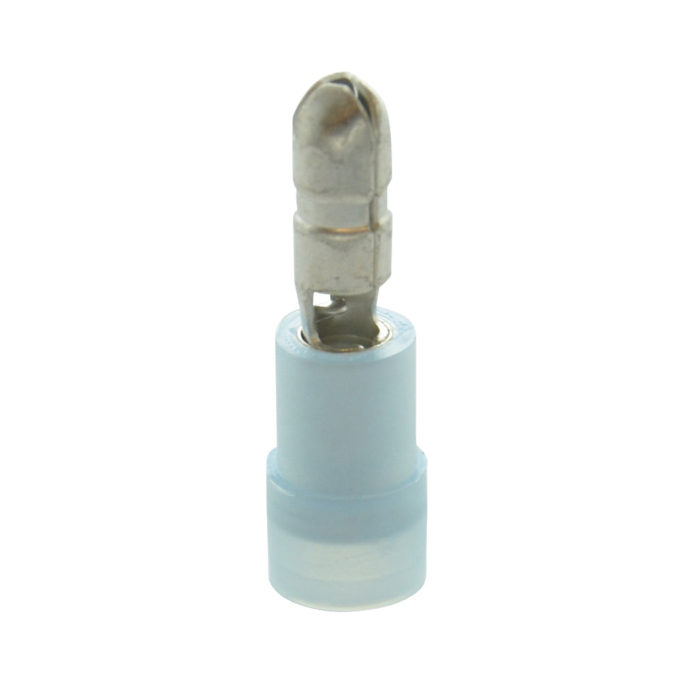 16-14 Awg Blue Nylon Insulated Bullet Male Snap Plug
