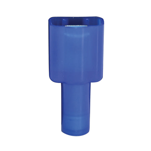 16-14 Gauge Male Push On Connector 3/16" Tab Fully Insulated Nylon Blue