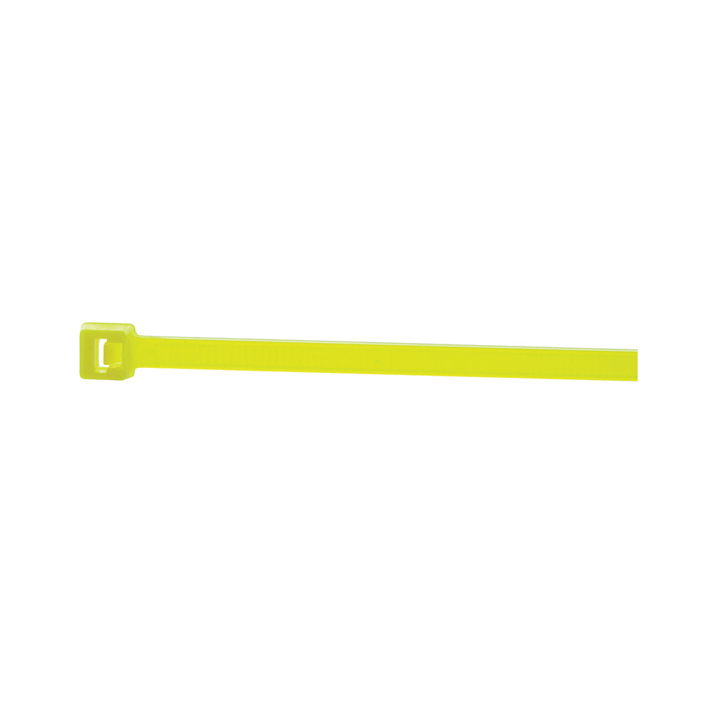 1/8 Inch x 7 Inch 50 lb Fluorescent Yellow Wire Tie