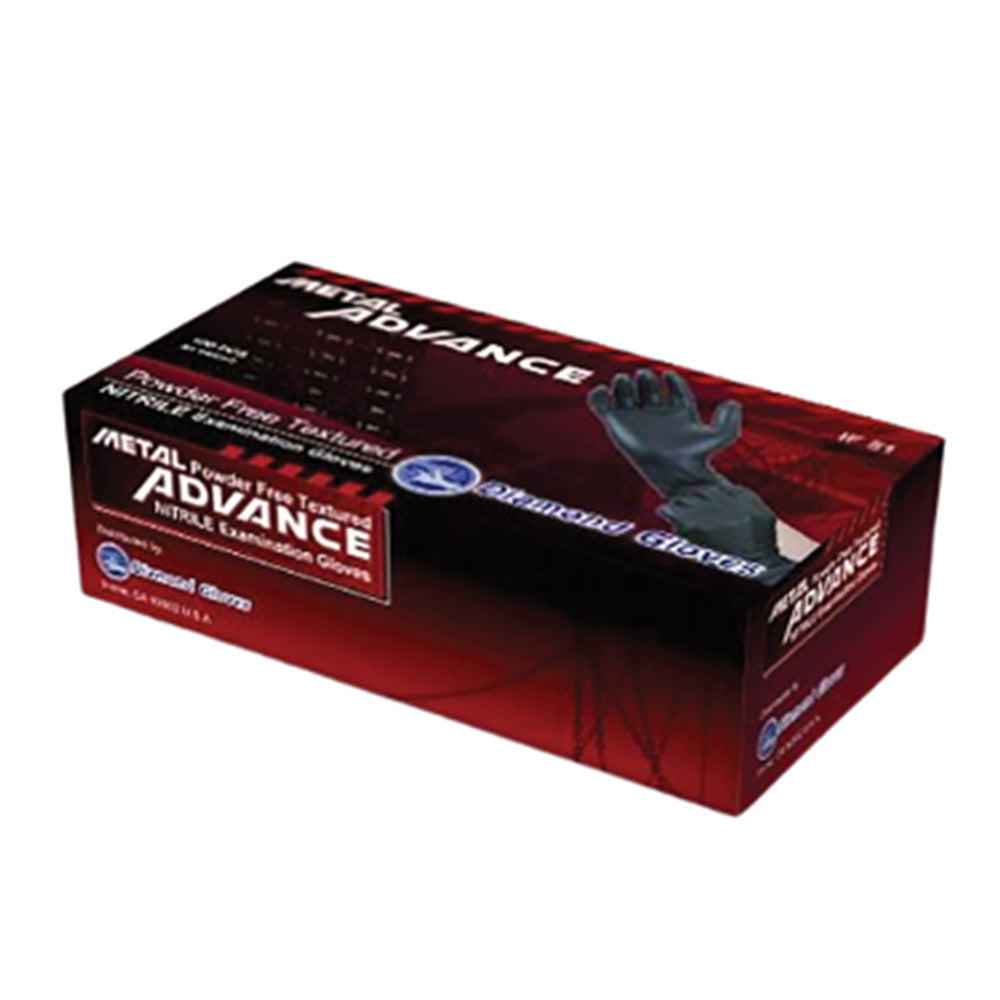 5mil Finger Micro Textured Exam Black Nitrile Glove 100/Box Extra Large