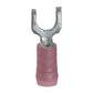 22-18 Awg #6 Stud Red Nylon Insulated Block Spade Terminal