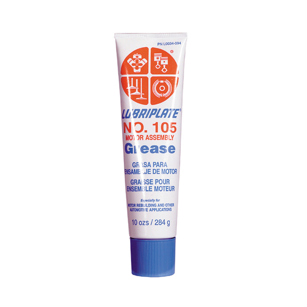 Lubriplate No. 105 Motor Assembly Grease - 10 Oz Net Wt - Tube