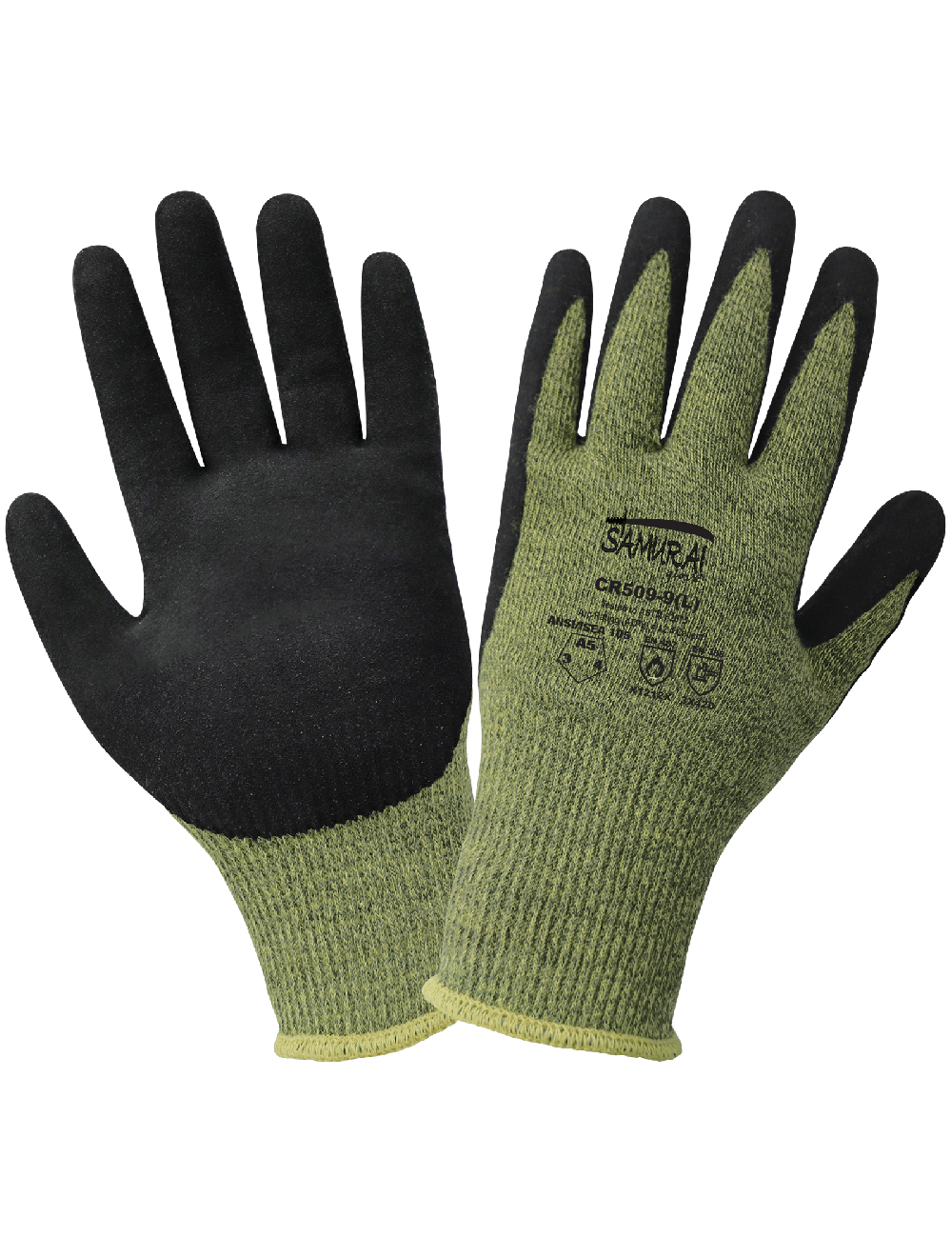 Samurai Glove Cut, Abrasion, Puncture, and Flame-Resistant Arc-Flash Gloves with a Mach Finish Neoprene Bi-Polymer Coating XX-Large
