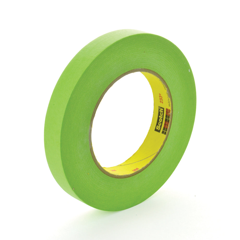 3/4 Inch x 180 Foot 3M 233+ Green Masking Tape