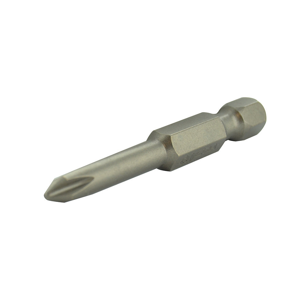 PhillipsÂ® Drive 1/4 Inch Shank #2 Tip 3-1/2 Inch Length Gunmetal Gray Steel Power Bit