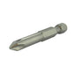 PhillipsÂ® Drive 1/4 Inch Shank #2 Tip 2 Inch Length Gunmetal Gray Steel Power Bit