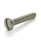 #8-32 x 2 Inch Coarse Plain 18-8 (A2) Stainless Steel Slotted Drive Oval Countersunk Head Machine Screw