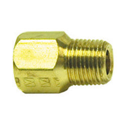 1/2 Inch x 3/8 Inch Lead Free Brass Pipe Adapter
