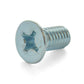 M6 x 1 x 16 mm Coarse Zinc Plated Steel Phillips Drive Flat Countersunk Head Machine Screw