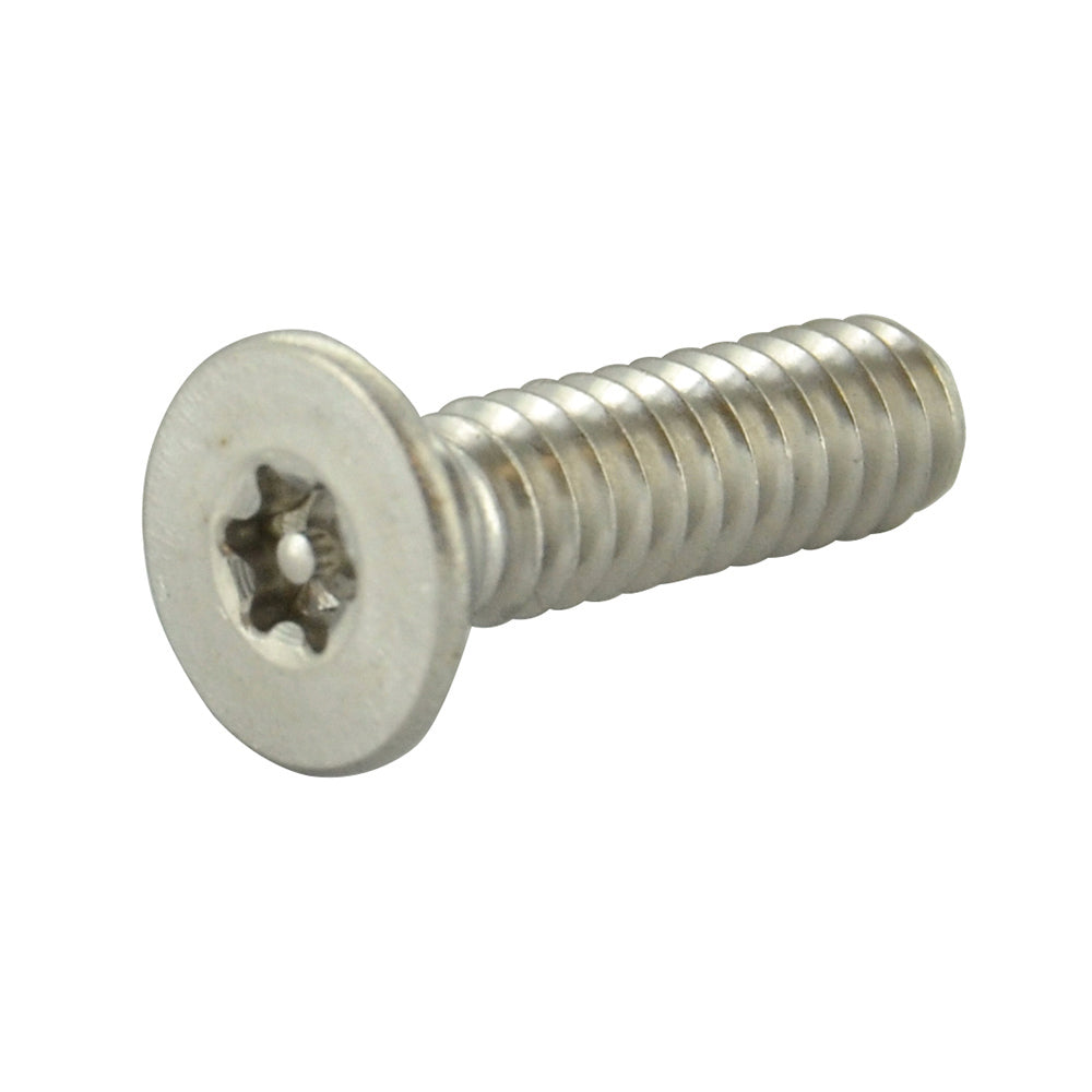 #6-32 x 1/2 Inch Stainless Steel Torx Pin Flat Head Resistant Machine Screw