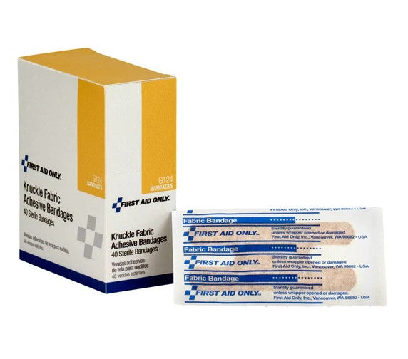1-1/2" x 3" Fabric Knuckle Bandage Box of 40