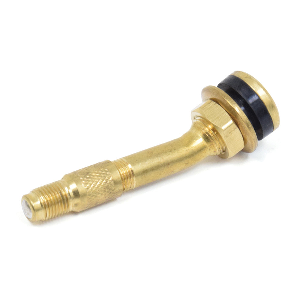 .453 x 2-1/4" Bolt-In Tire Valve Brass For Ford â€œF" Series  Trucks With 16" Dual Wheels