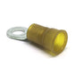 4 Gauge Nylon Insulated Ring Terminal Yellow 1/4 Inch Stud
