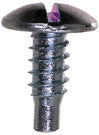 #14 x 3/4 Inch Truss Head Slotted Drive Silver Zinc Plated Steel Screw