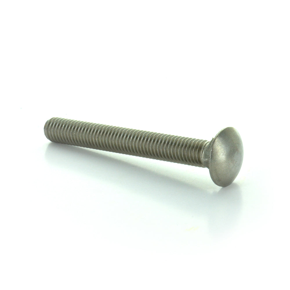 1/2-13 x 4 Inch Coarse Plain 18-8 Stainless Steel Round Head Carriage Bolt