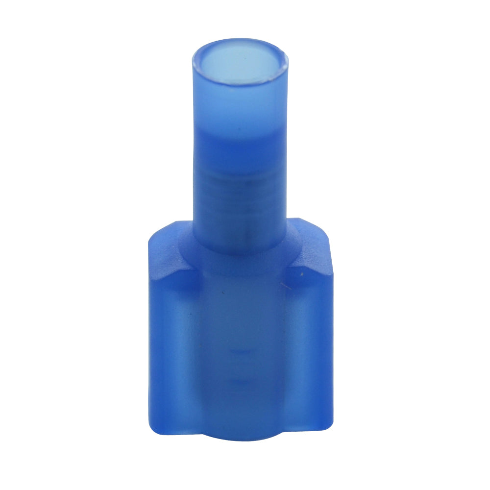16-14 Awg 0.250 Inch x 0.032 Inch Tab Blue Nylon Insulated Fully Insulated Push-On Male Quick Slide Disconnect