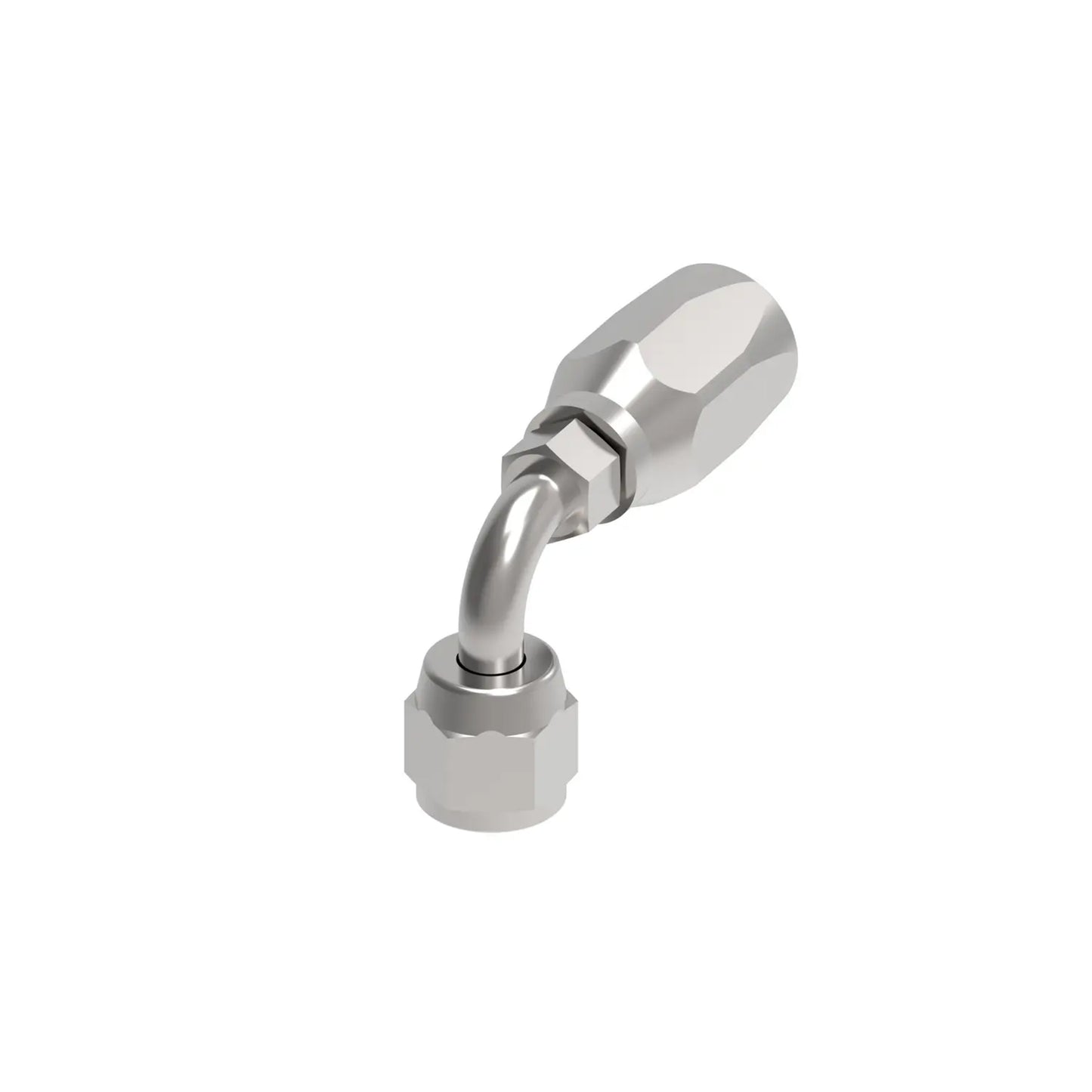 1/4 Inch X 5/16 Inch JIC 37 Degree Female Swivel 90 Degree Tube Elbow Yellow Zinc 247 N Series Weatherhead Field Attachable Coupling