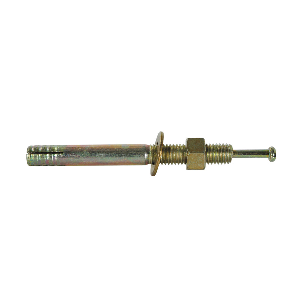 3/8 Inch x 2-3/8 Inch Zinc and Yellow Dichromate Carbon Steel Drive Pin Expansion Anchor