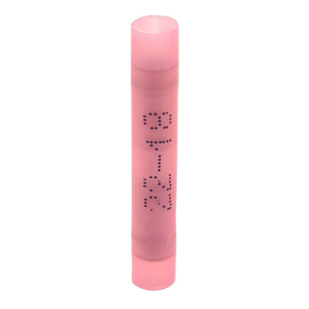 22-18 Gauge Butt Connector 4-Piece Sleeved Design Nylon Insulated Red