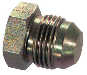 1/2 Inch 6000 psi Zinc Plated Yellow Dichromate Carbon Steel Jic 37 Degree Adapter - Plug
