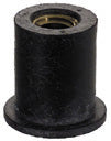 1/4-20  Well Nut Neoprene With Captive Brass Nut