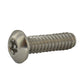 #6-32 x 1/2 Inch Stainless Steel Torx Pin Button Head Tamper Resistant Machine Screw