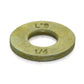 1/4 Inch Yellow Zinc Grade L9 Sae Tension Flat Washer
