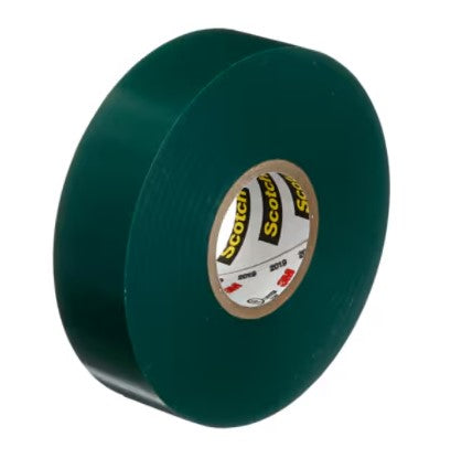 3/4 Inch x 66 ft Scotch 35 Vinyl Electrical Color Coding Tape Green