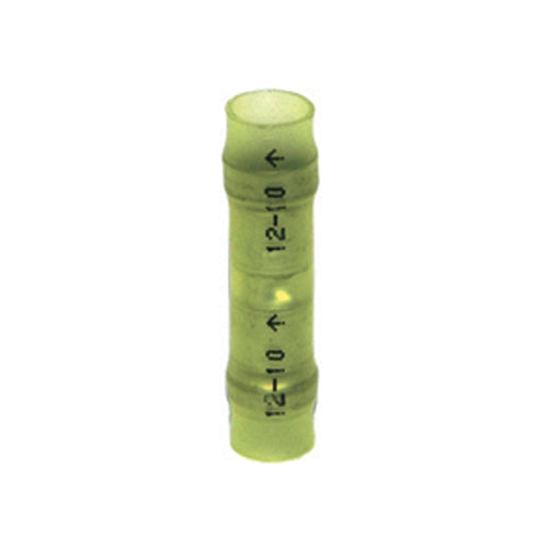 12-10 Gauge Seamless Butt Connector Ultra-Tuff Nylon Insulated Yellow