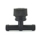 1/2 Inch Flushing Tee With Cap Black
