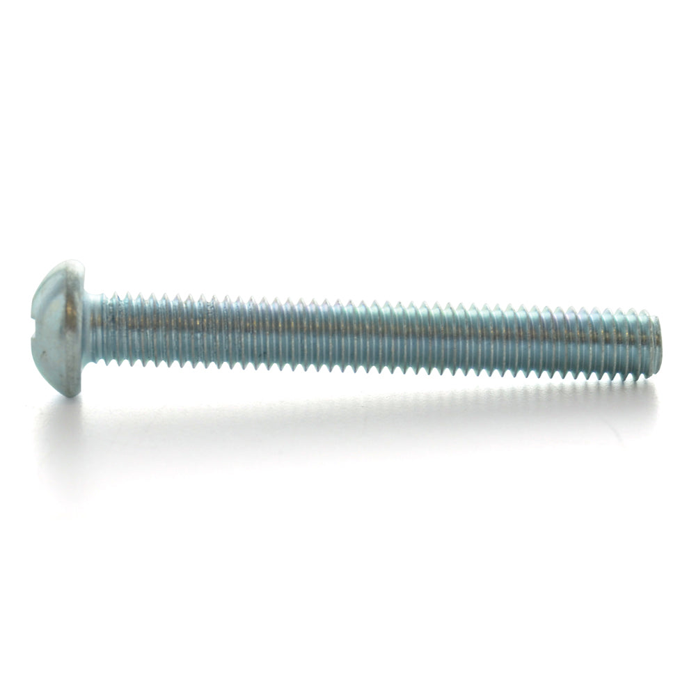 1/4-20 x 3-1/2 Inch Coarse Zinc Plated Steel #3 Phillips Drive Round Head Machine Screw