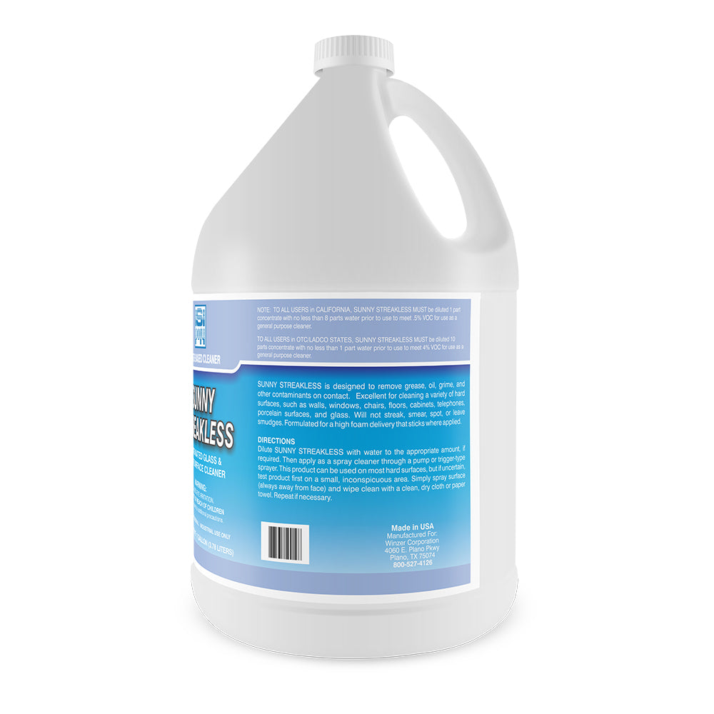 ISI-Poly Sunny Streakless Hard Surface and Glass Cleaner - 1 Gallon