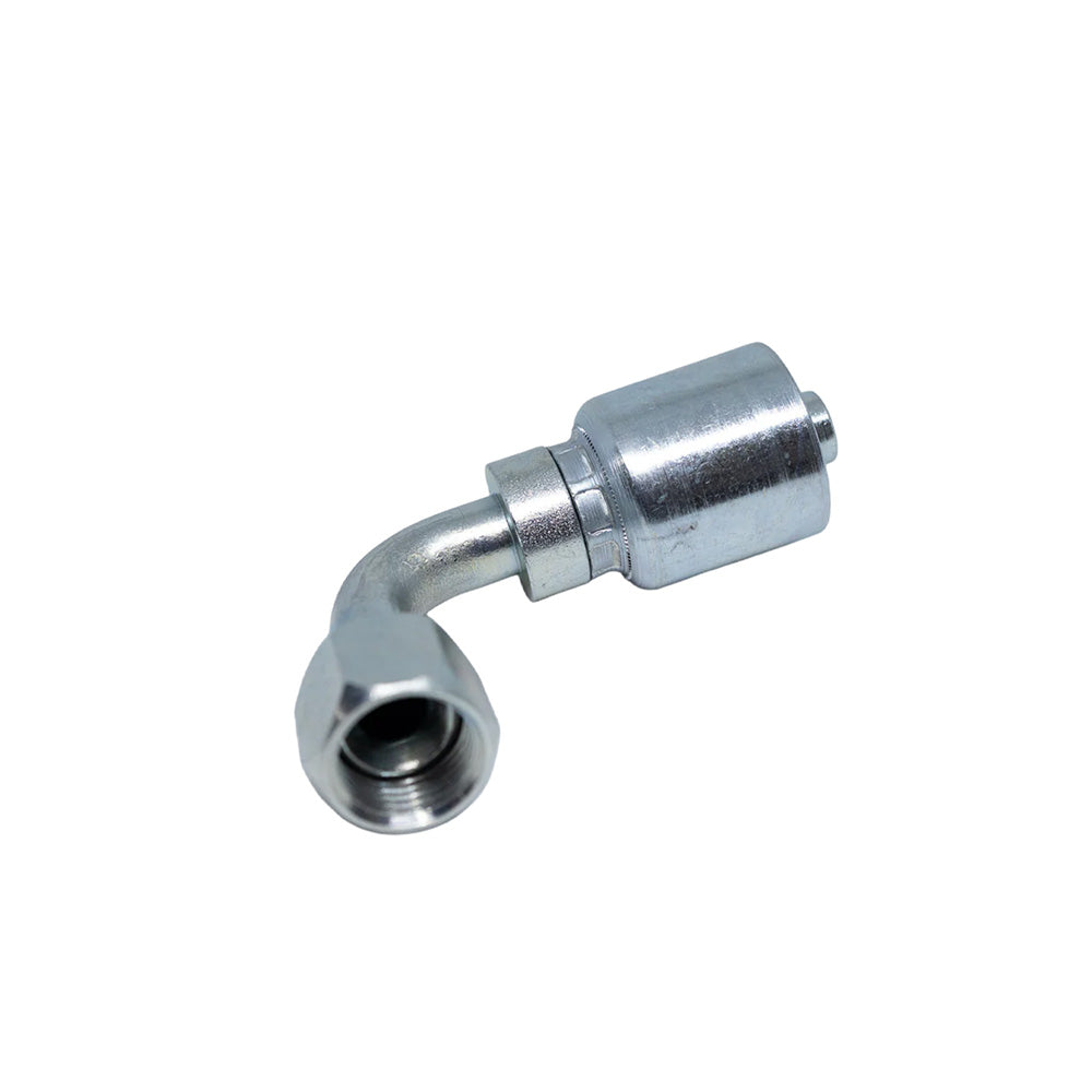 1/4 Inch Hose x 1/4 Female JIC 90 Degree Elbow Medium Drop