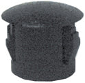 0.37 Inch x 0.468 Inch Black Heat Stabilized Nylon Flush Locking Hole Plug