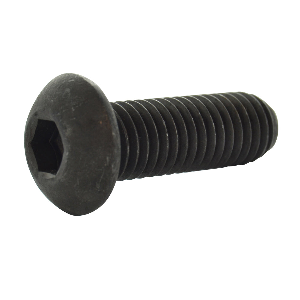 #5-40 x 1/2 Inch Coarse Black Oxide Medium Carbon Steel Button Head Socket Cap Screw