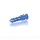 4-6-8 x 1" Yellow Polyethylene Plastic Conical Ribbed Plug Anchor