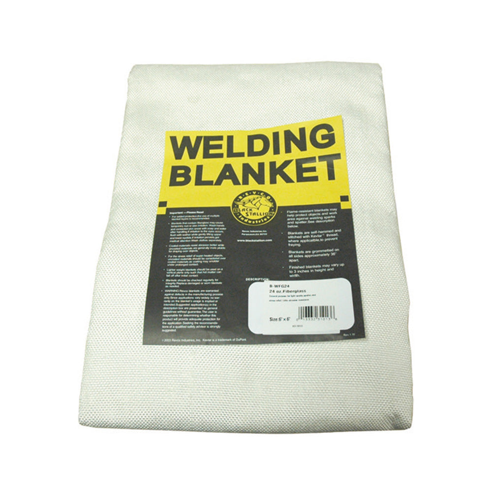 6 ft x 6 ft x 0.05 Inch Tan 24 oz Heat Cleaned Fiberglass Medium-Duty Welding Blanket