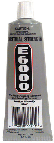 E-6000 Industrial Adhesive Tube Clear - 3.7 Fl oz