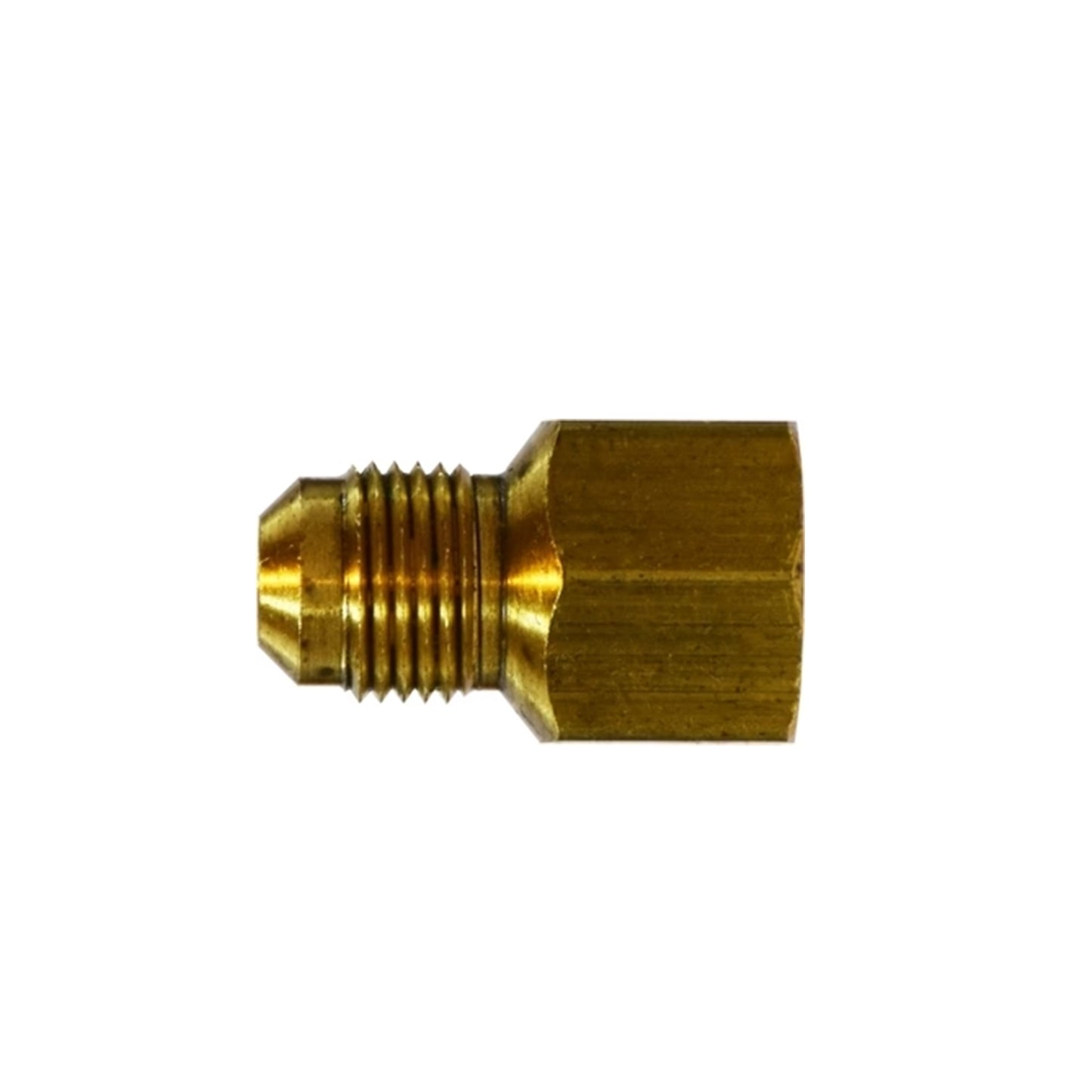 1/8 Inch X 1/4 Inch Brass SAE 45 Degree Flare Tube Female Connector