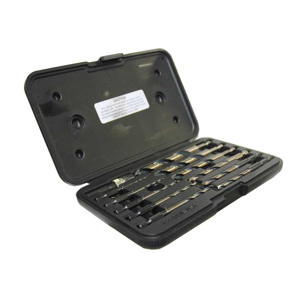 12 Piece Amber Gold High Molybdenum Tool Steel 1/4 Inch Quick Release Drills Set With Quick Release Adaptor and Hard Case