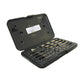 12 Piece Amber Gold High Molybdenum Tool Steel 1/4 Inch Quick Release Drills Set With Quick Release Adaptor and Hard Case
