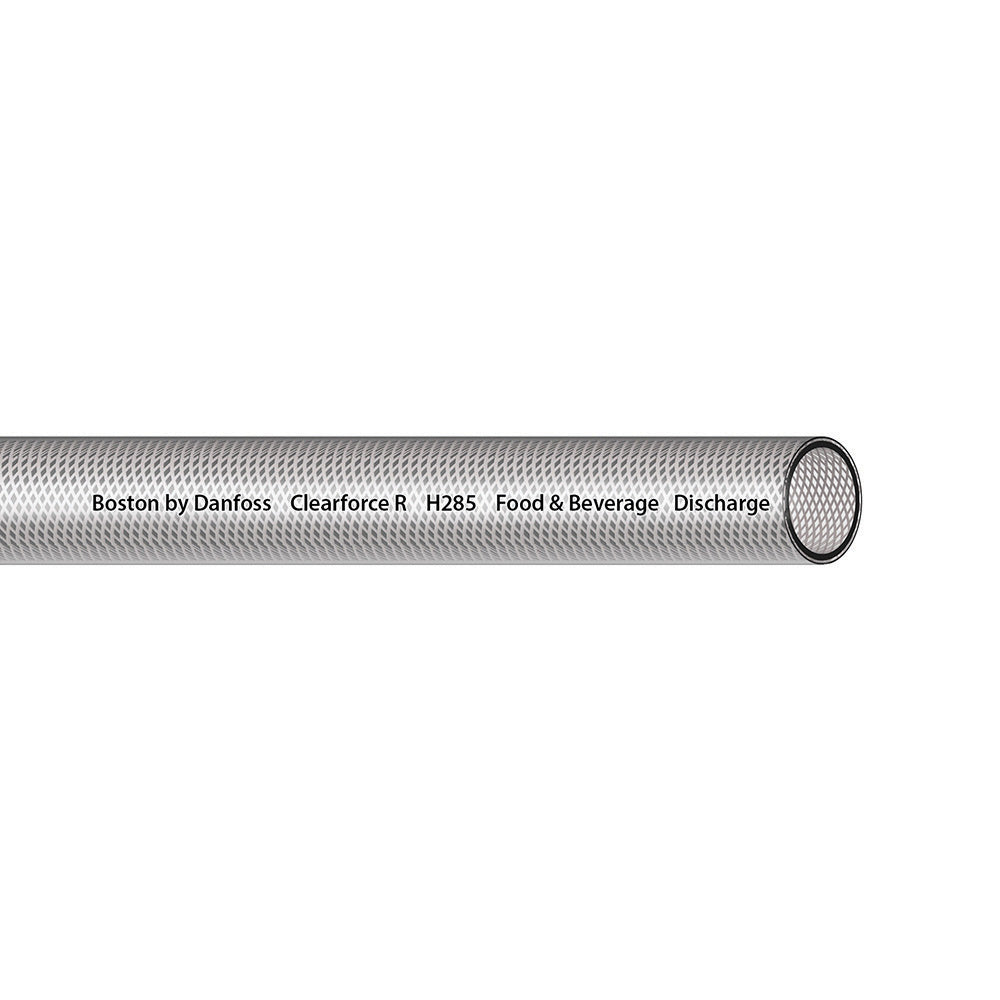 1/4 Inch x 0.46 Inch x 100 ft Clear- flexible PVC food and beverage hose