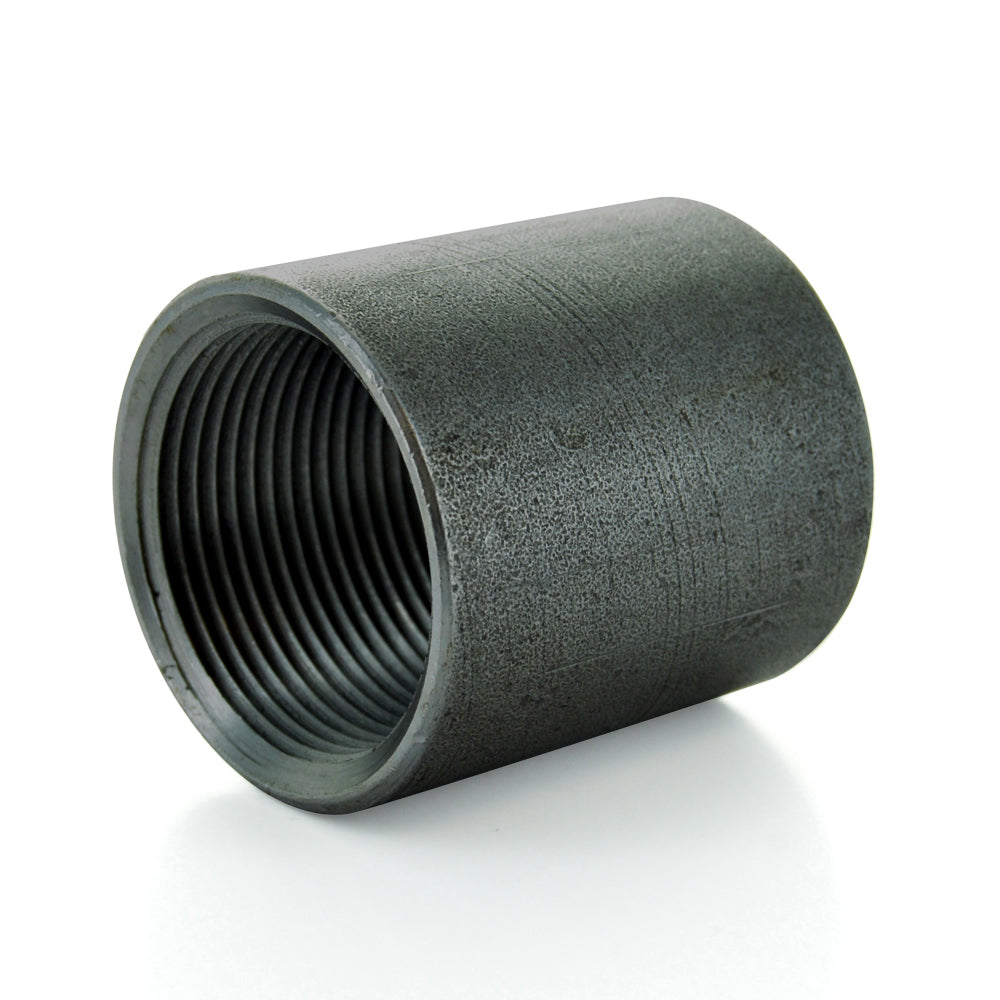 1/8" Schedule 40 Female NPT Black Welded Steel Pipe Coupling USA